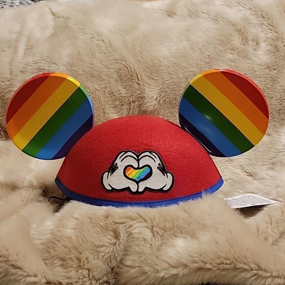 DISNEY PARKS MICKEY MOUSE RAINBOW PRIDE EARS, NEW! - Picture 1 of 10